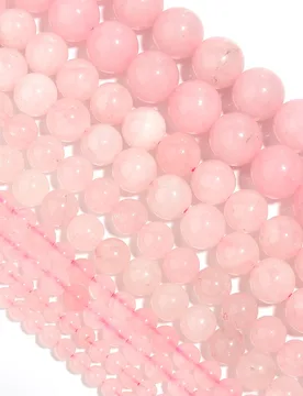 Hilo de Cuentas de Cuarzo Rosa Natural, Cuentas de Piedra Preciosa Natural Rosa, Adecuado para Hacer Joyas, Pulseras y Collares DIY - Shein - FashionsVida