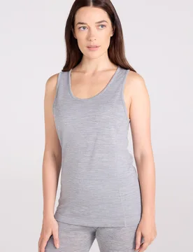 Merino Womens Cami Vest Top - Grey - Grey - Size: 4 - Mountain Warehouse - FashionsVida