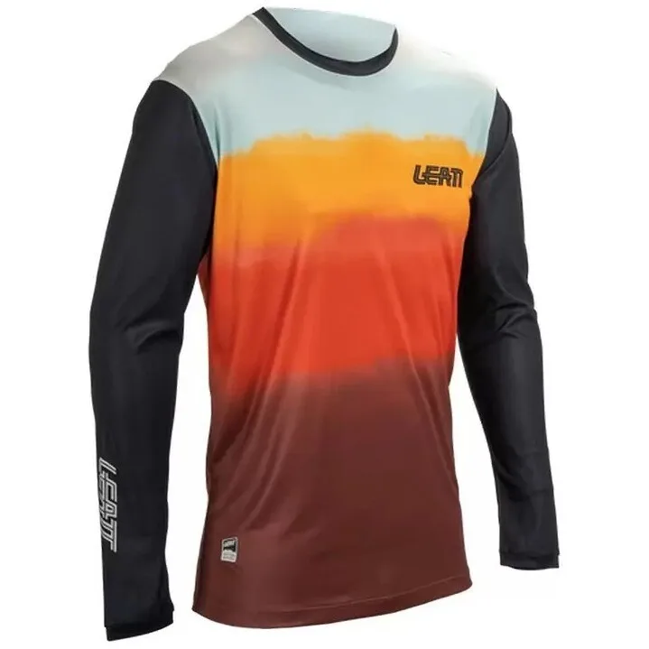 Maglia Mtb MTB GRAVITY 3.0 Azzurro Rosso taglia S - Leatt - FashionsVida