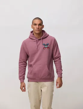 Sudadera de hombre con capucha classic berry - Blue Banana - FashionsVida