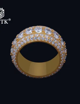 TBTK S925 Paved Full of Zircon Silver Color Ring Surface Width 26mm Large Man's Ring Western HipHop/Rap Costume Jewelry Ring - Aliexpress - FashionsVida
