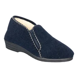 Hausschuh "Wolle" blau 39 Damen