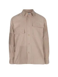 Sobrecamisa corte oversized camel 52