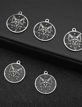 PCS Satan Goat Unique Pagan Handmade Necklace Bracelet Stainless Steel Silver Color Charms for Jewelry Making DIY Accessories - Aliexpress - FashionsVida