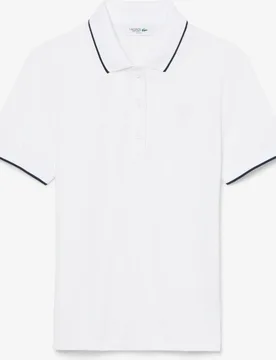 Polo de mujer de tenis elástico de manga corta - Lacoste - FashionsVida