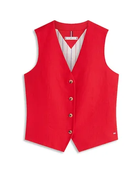Tommy Hilfiger Gilet rosso 34 - Tommy hilfiger - FashionsVida