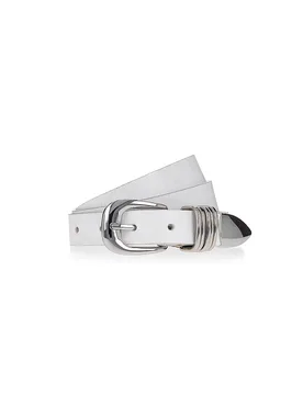 B.Belt Cintura in pelle bianco 90 - B.Belt - FashionsVida