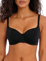 Womens Jewel Cove Sweetheart Bikini Top - Black Material_polyamide - Size 36gg