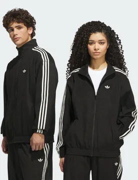 TRACK TOP SKATEBOARD VINTAGE SUPERFIRE 2XS Black / Cream White - Adidas - FashionsVida