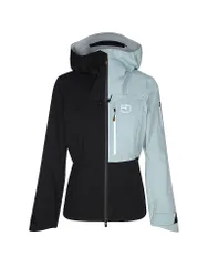 Giacca da sci alpinismo da donna Ortler 3L con cappuccio nero XL
