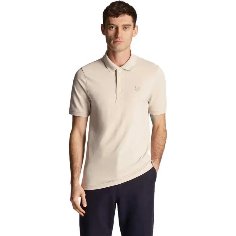 Polo A Maniche Corte Tonal Eagle Plain Cove M - Lyle & Scott - FashionsVida