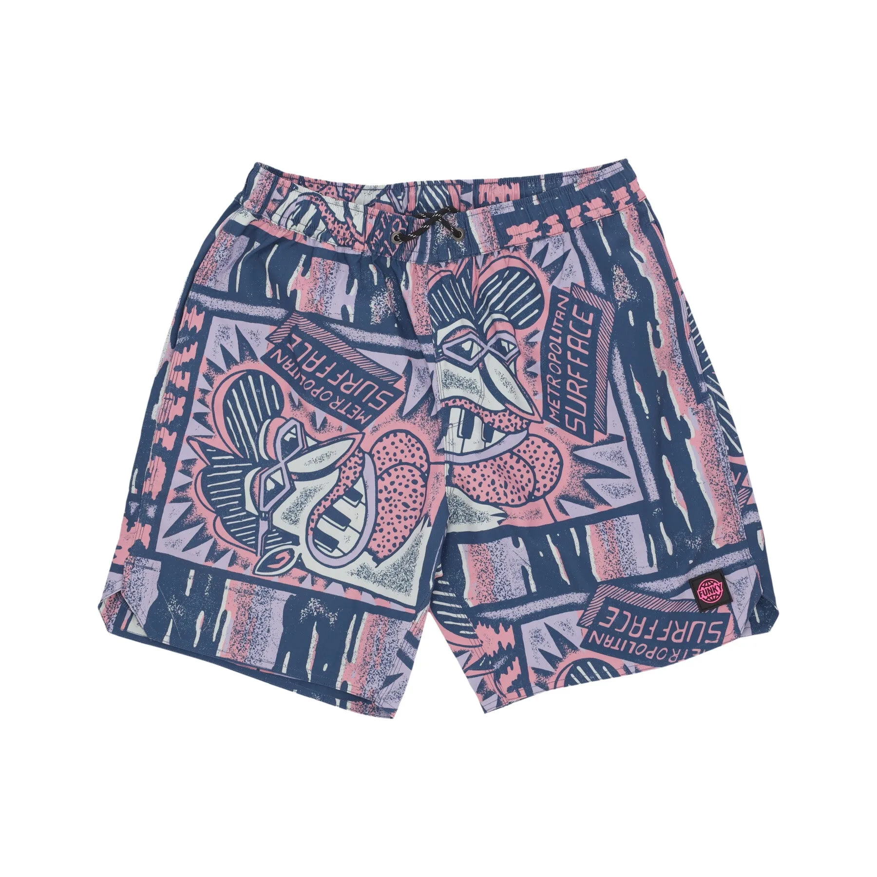 Pantalone Corto Uomo Surface Surfshorts Stone Multi - FUNKY - FashionsVida
