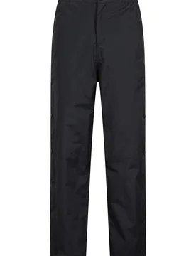 Downpour Extreme Waterproof Mens Over Trousers - Short Length - Black - Black - Size: XL - Mountain Warehouse - FashionsVida