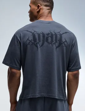 Mens Man Active Boxy T-Shirt - Charcoal - Size X-Small - boohooMAN - FashionsVida