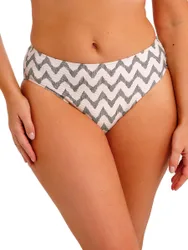 Womens Vanuatu Bikini Brief - White Polyamide - Size Large