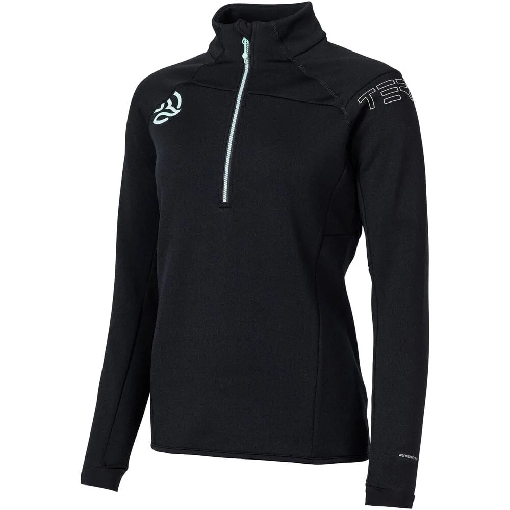 Khamal 1/2 zip w chaqueta softshell mujer Negro (S) - Ternua - FashionsVida