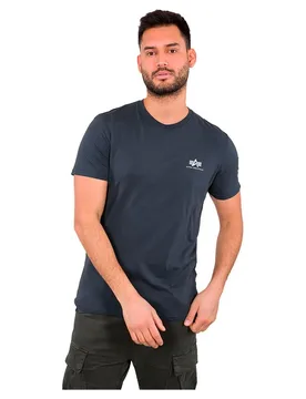 Industries Maglietta A Maniche Corte Basic Small Logo Navy L - ALPHA - FashionsVida