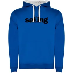 Word Sailing Two-colour Hoodie Royal Blue / White 3XL Men