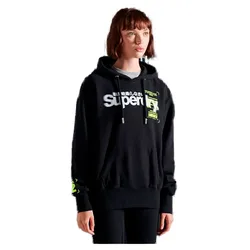 Sweat à Capuche Super 5 Deconstruct Black XS