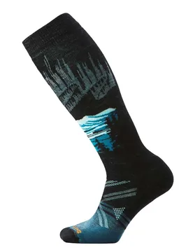 Chaussettes Ski Full Cushion Alpine Auroras Black EU 38-41 - Smartwool - FashionsVida