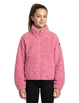 Veste Blurry Cloud Fleece Pink Cosmos 8 Années Fille - Roxy - FashionsVida