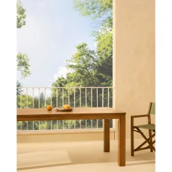 Mesa de jardín de madera de acacia Baiona