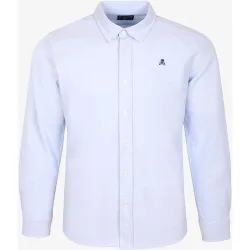Camisa oxford de hombre regular fit lisa