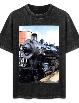 Steam Engine T-Shirt No Iron Casual Short Sleeve Top - Aliexpress - FashionsVida