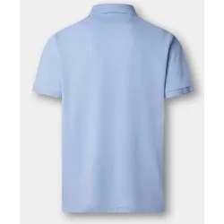 Polo de hombre manga corta ribete playero fit clásico