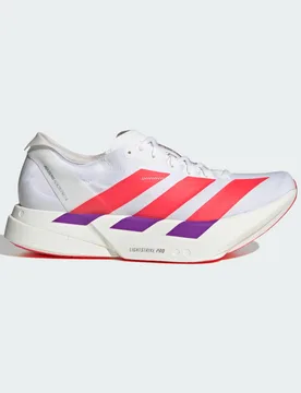 Scarpe Adizero Adios Pro 4 41 1/3 Cloud White / Lucid Red / Shock Purple - Adidas - FashionsVida