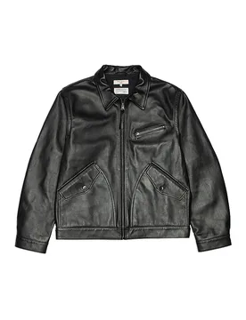 Chaqueta de cuero negro M - Nudie Jeans - FashionsVida