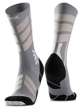 Chaussettes Crew X-country Perform Merino Seal Grey / Light Sand EU 39-41 Homme - X-SOCKS - FashionsVida