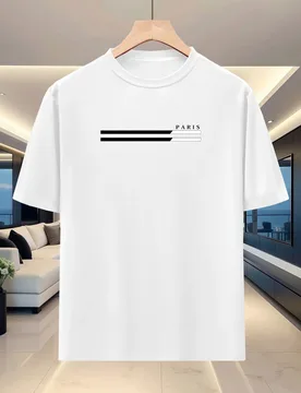 Men's Summer Crew Neck Short Sleeve Trendy Letter Print T-shirt Casual Fashionable Streetwear Breathable Active Wear Tops Tee - Aliexpress - FashionsVida