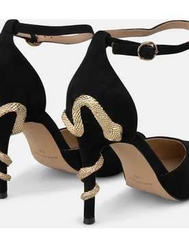 Zapato de salón de mujer en ante animal print - Alma en Pena - FashionsVida