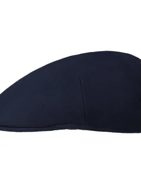Parigi Wool Flat Cap by - navy - Size: 55 cm - Borsalino - FashionsVida