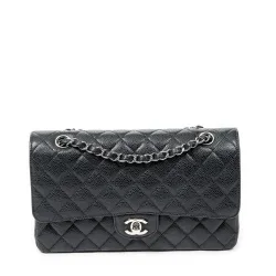 Pre-Owned Womens Classic Double Flap 26 Shoulder Bag - Black - One Size