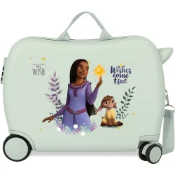 Maleta infantil 2 ruedas multidireccionales wishes come true rígida con capacidad de 34l