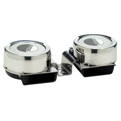 Compact Electric Horn Silver Double unisex