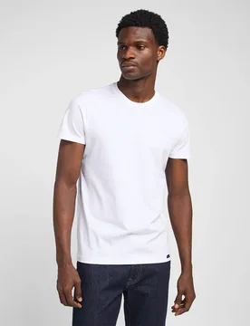 Maglietta A Maniche Corte 2 Units Black White L - Lee - FashionsVida
