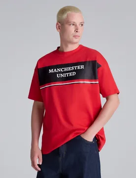 Manchester United Club Colours T-Shirt Red M - Outerstuff - FashionsVida