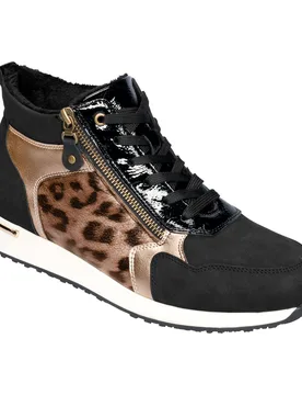Knöchel-Sneaker „Jacqueline“ schwarz 40 Damen - wonderwalk - FashionsVida