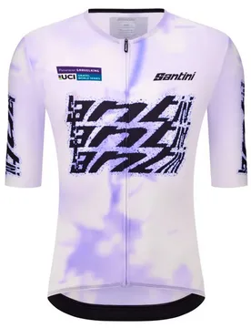Maglia A Maniche Corte Uci Gravel World Series 2026 Purple - Santini - FashionsVida