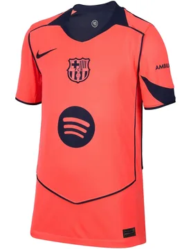 Kinder-Third-Trikot FC Barcelona 2025/26 - Orange - unisex - Size: 7/8 ans - Nike - FashionsVida