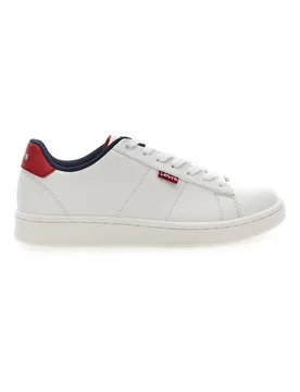 Sneakers Bianche con Dettagli Rossi e Blu BELL JR 37 - Levi's - FashionsVida