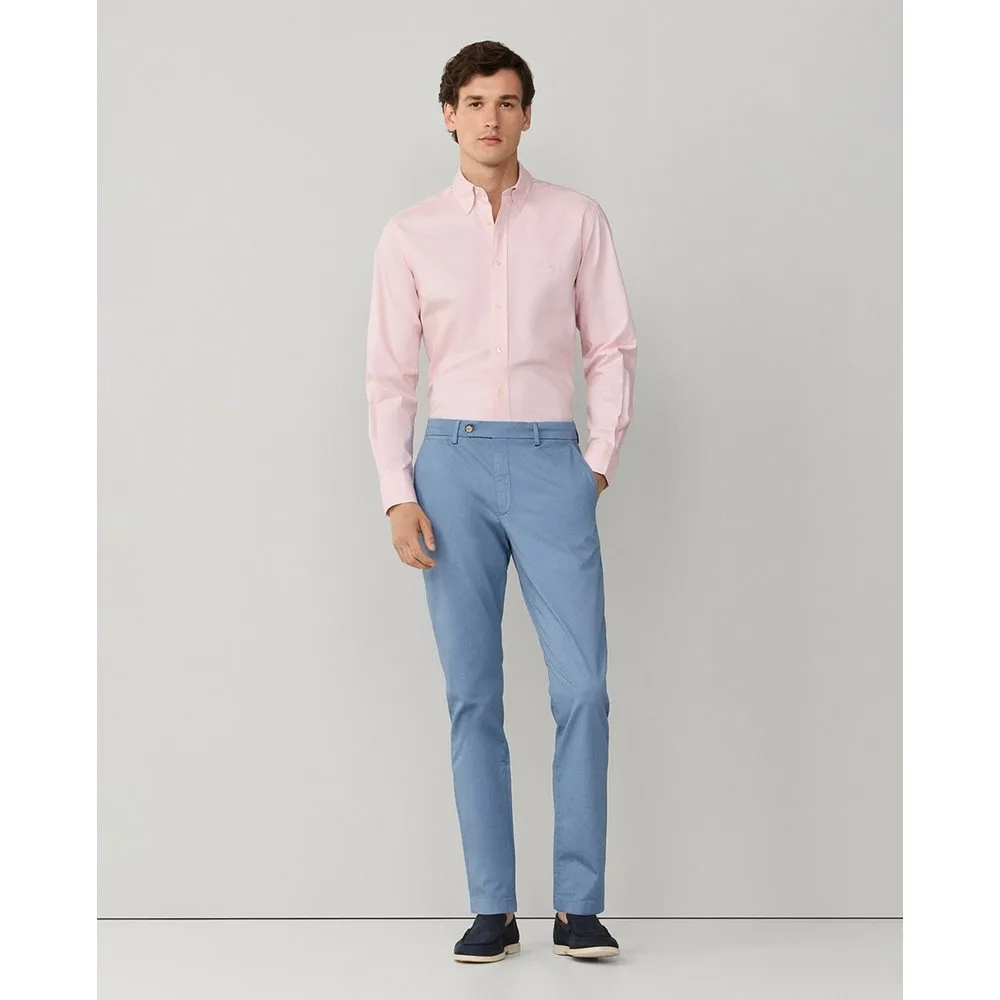 Pantalón chino de hombre de algodón texturizado regular fit - Façonnable - FashionsVida