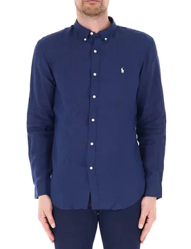 Camicia in lino POLO BLU NAVY XXL - Ralph Lauren - FashionsVida