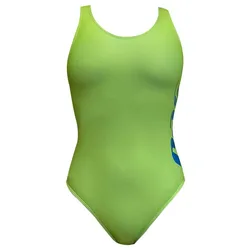 Bil Race Back Swimsuit Green M Women