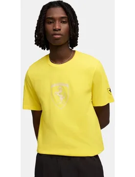 Camiseta Casual de Hombre Ferrari Tonal Shield - Puma - FashionsVida