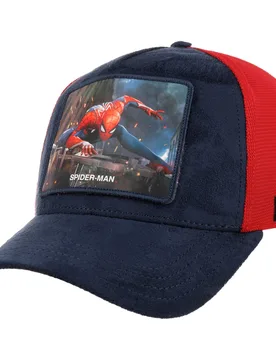 Spider Man Trucker Cap by - blue-red - Size: One Size - Capslab - FashionsVida