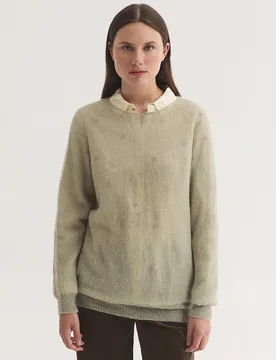 Jersey de mujer fino con cuello redondo - Nice Things - FashionsVida